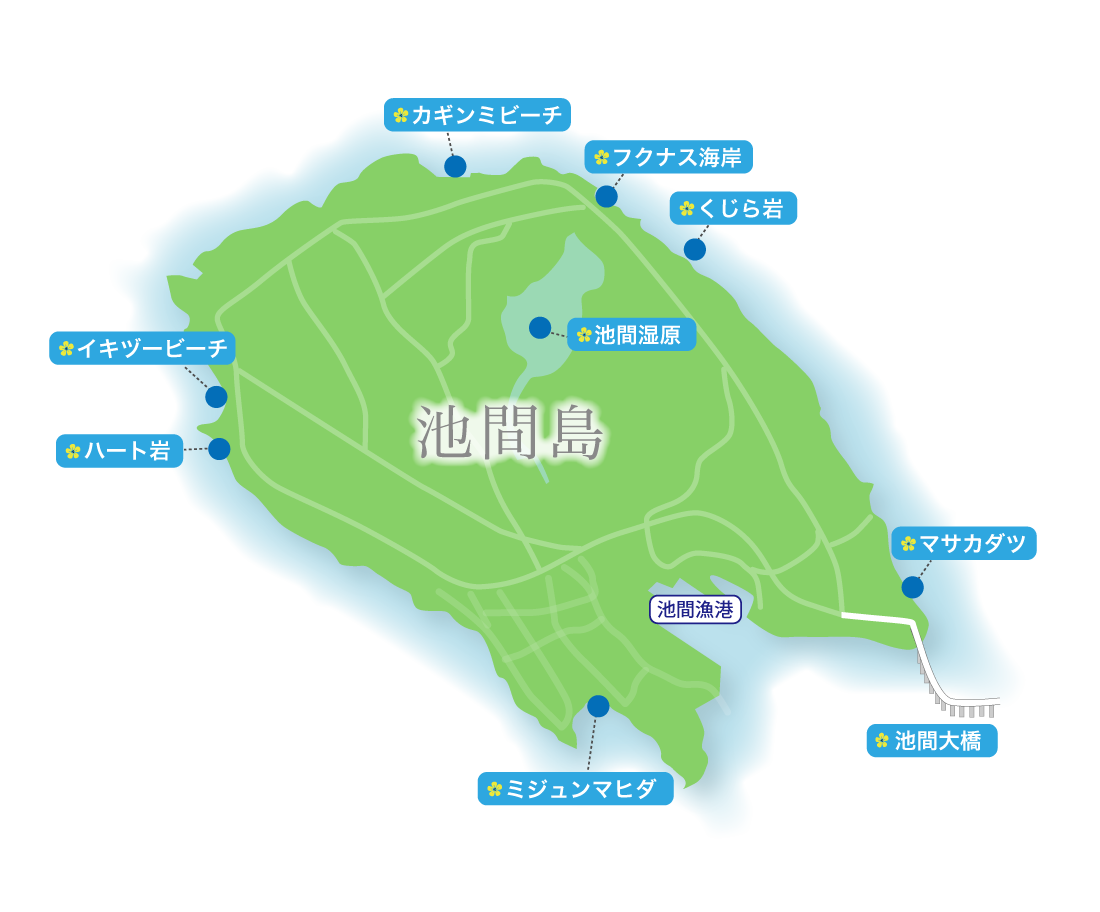 観光案内 池間島マップ